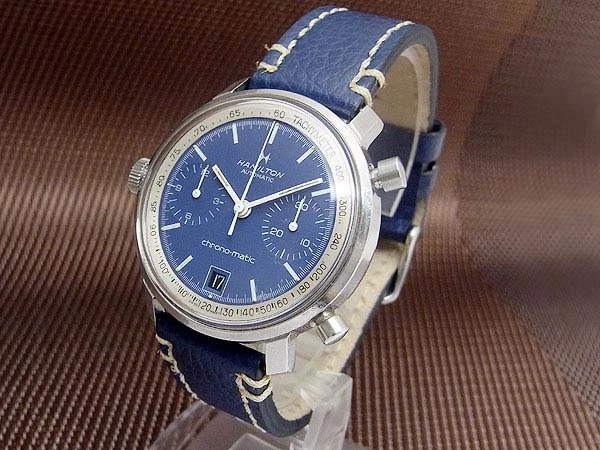 ハミルトン クロノマチック Ref.11002-3 Cal.11 SS ブルーダイヤル オートマチック HAMILTON Chrono-matic [代行おまかせコース]