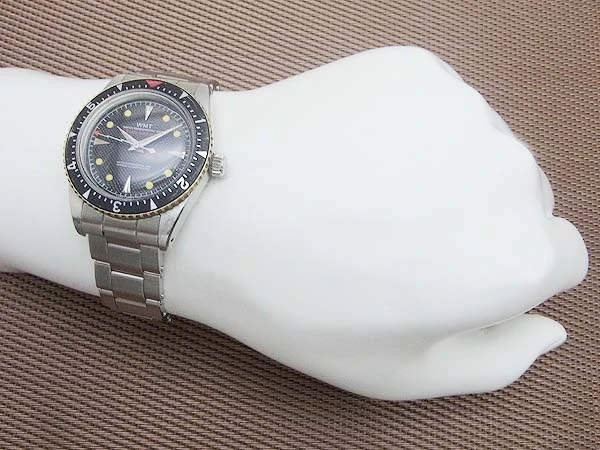 WMT SUB-MILIUS / サブミリウス ブラックダイヤル イナズマ針 SS ビンテージ加工 オートマチック WATCH EXPERIMENTAL UNIT SEA DIVER [代行おまかせコース]