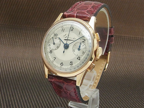 ボヴェ 2reg.クロノグラフ Cal.ランデロン51 ピンクゴールド金張り ヴィンテージクロノグラフ 手巻き Bovet Chronograph [代行おまかせコース]