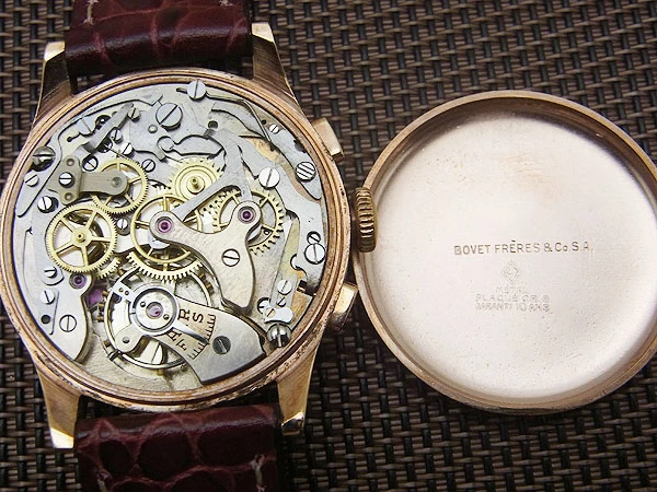 ボヴェ 2reg.クロノグラフ Cal.ランデロン51 ピンクゴールド金張り ヴィンテージクロノグラフ 手巻き Bovet Chronograph [代行おまかせコース]