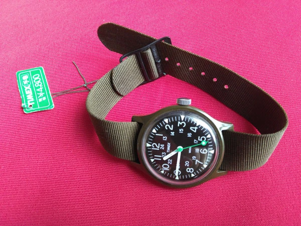 タイメックス キャンパー 手巻き 希少タグ付き 美品 ミリタリーウオッチ TIMEX CAMPER