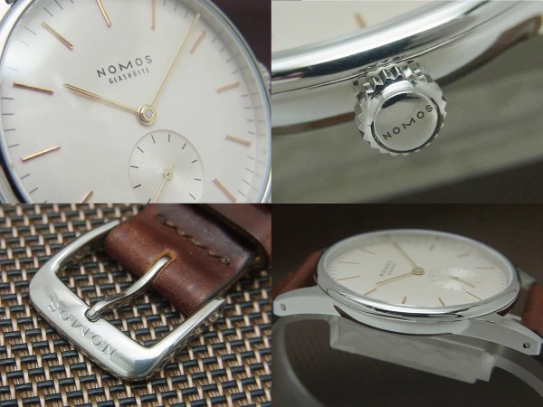 ノモス グラスヒュッテ オリオン OR1A3GR2 SS 35mm シースルーバック 手巻き BOX・ギャラ等付属 NOMOS GLASHUTTE Orion [代行おまかせコース]