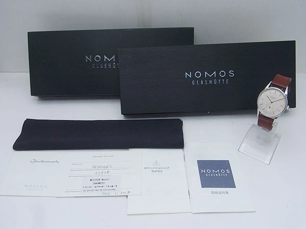 ノモス グラスヒュッテ オリオン OR1A3GR2 SS 35mm シースルーバック 手巻き BOX・ギャラ等付属 NOMOS GLASHUTTE Orion [代行おまかせコース]