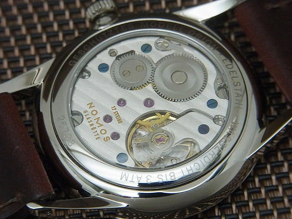 ノモス グラスヒュッテ オリオン OR1A3GR2 SS 35mm シースルーバック 手巻き BOX・ギャラ等付属 NOMOS GLASHUTTE Orion [代行おまかせコース]