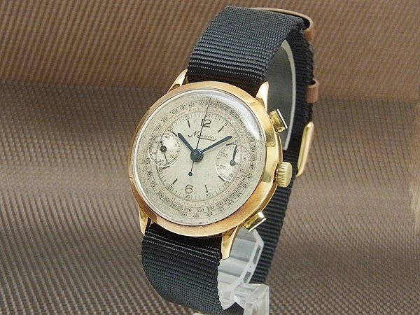 ミネルバ 2reg.クロノグラフ Cal.13-20CH 14KYG 金無垢 シースルーバック 手巻き MINERVA Chronograph [代行おまかせコース]