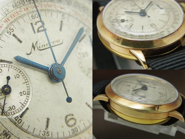 ミネルバ 2reg.クロノグラフ Cal.13-20CH 14KYG 金無垢 シースルーバック 手巻き MINERVA Chronograph [代行おまかせコース]