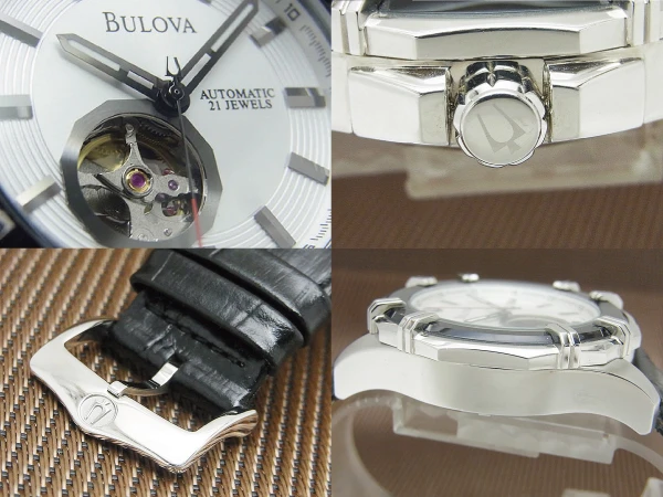 ブローバ BVAシリーズ Model:96A123 21石 SS オープンハート オートマチック ベルト仕様 BULOVA BVA-SERIES [代行おまかせコース]