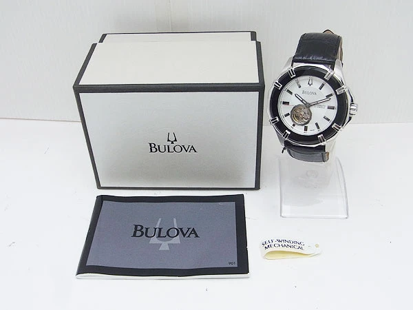 ブローバ BVAシリーズ Model:96A123 21石 SS オープンハート オートマチック ベルト仕様 BULOVA BVA-SERIES [代行おまかせコース]