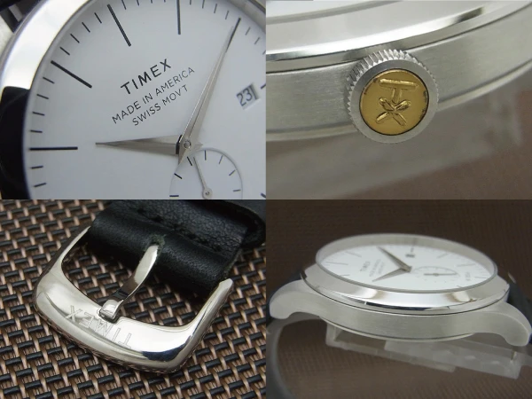 タイメックス 41mm アメリカンドキュメント レザーストラップ TW2R82700 SS クオーツ 専用木箱付属 Timex 41 mm American Documents Leather Strap White One Size [代行おまかせコース]