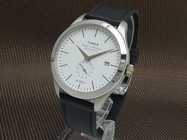 タイメックス 41mm アメリカンドキュメント レザーストラップ TW2R82700 SS クオーツ 専用木箱付属 Timex 41 mm American Documents Leather Strap White One Size [代行おまかせコース]