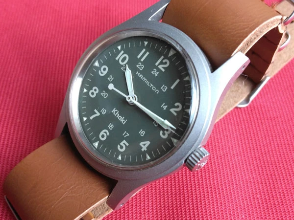 ハミルトン 9415A カーキ 収納ケース 保証書付 手巻き ミリタリーウオッチ HAMILTON KHAKI