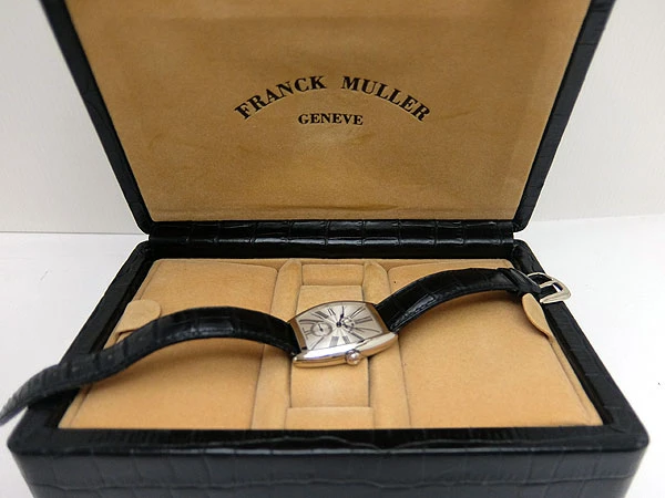 フランクミュラー トノーカーベックス Ref.7502 18KWG シースルーバック ボーイズ 手巻き BOX付属 FRANCK MULLER Tonneau Curvex [代行おまかせコース]