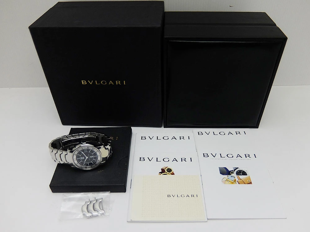 ブルガリ ソロテンポ ST-35S SS ブレス仕様 ユニセックスモデル BOX・保証書付属 BVLGARI Solotempo [代行おまかせコース]