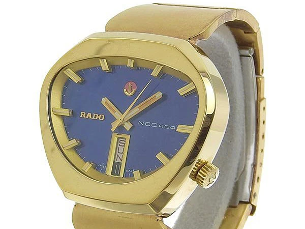 RADO ラド― NCC404 コブラデザイン GF ブルーダイアル 自動巻き ウオーターシールド オリジナルブレス BOX・ギャランティー付属 ビンテージ・ラド― 美品