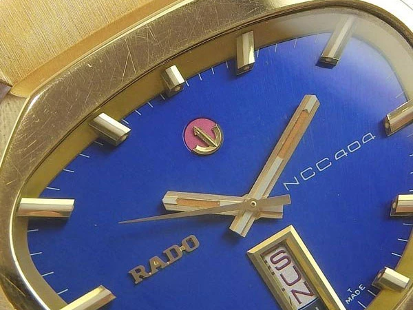 RADO ラド― NCC404 コブラデザイン GF ブルーダイアル 自動巻き ウオーターシールド オリジナルブレス BOX・ギャランティー付属 ビンテージ・ラド― 美品