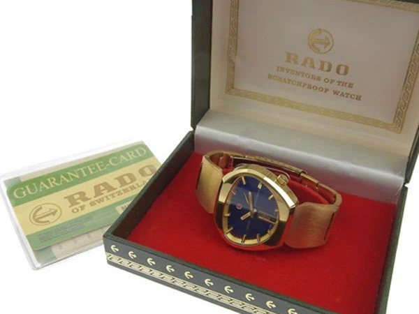 RADO ラド― NCC404 コブラデザイン GF ブルーダイアル 自動巻き ウオーターシールド オリジナルブレス BOX・ギャランティー付属 ビンテージ・ラド― 美品