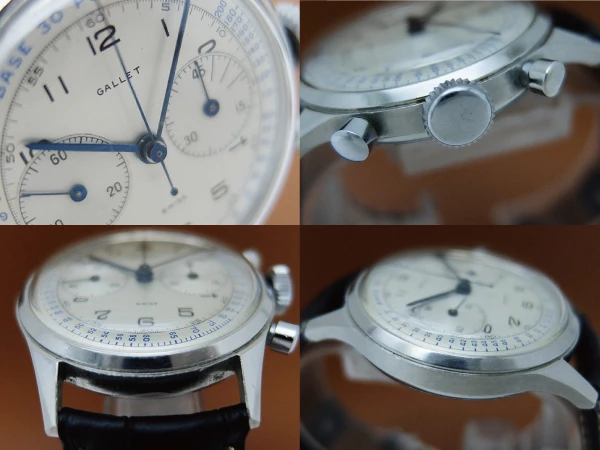 ギャレット 2reg.クロノグラフ Cal.エクセルシオパーク4 SS ビックケース シルバーダイヤル GALLET Chronograph Excelsior Park [代行おまかせ コース]