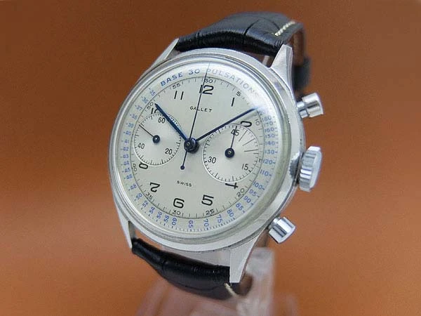 ギャレット 2reg.クロノグラフ Cal.エクセルシオパーク4 SS ビックケース シルバーダイヤル GALLET Chronograph Excelsior Park [代行おまかせ コース]