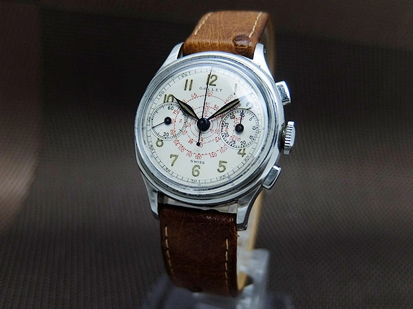 ギャレット コマンダー ベビークロノグラフ Cal.42 SS オーバル 手巻き Gallet commander BabyChronograph Excelsior Park [代行おまかせ コース]