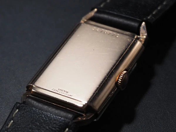 ブローバ BULOVA 21JEWELS スモールセコンド 角型 アンティーク 腕時計 新品ベルト付