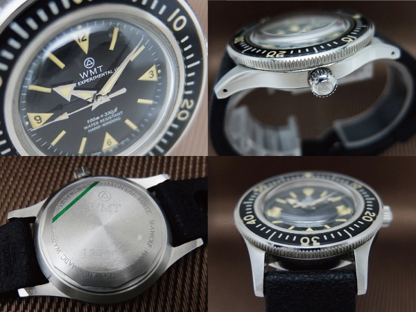 WMT シーウルフ SS ビンテージブラックダイヤル ラバーストラップ オートマチック BOX付属 WATCH EXPERIMENTAL UNIT SEAWOLF [代行おまかせコース]