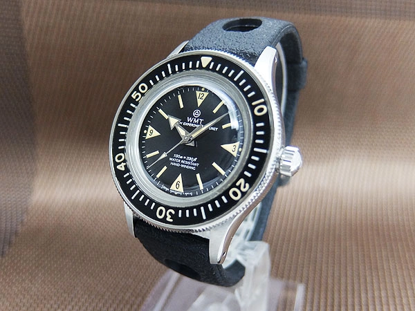 WMT シーウルフ SS ビンテージブラックダイヤル ラバーストラップ オートマチック BOX付属 WATCH EXPERIMENTAL UNIT SEAWOLF [代行おまかせコース]