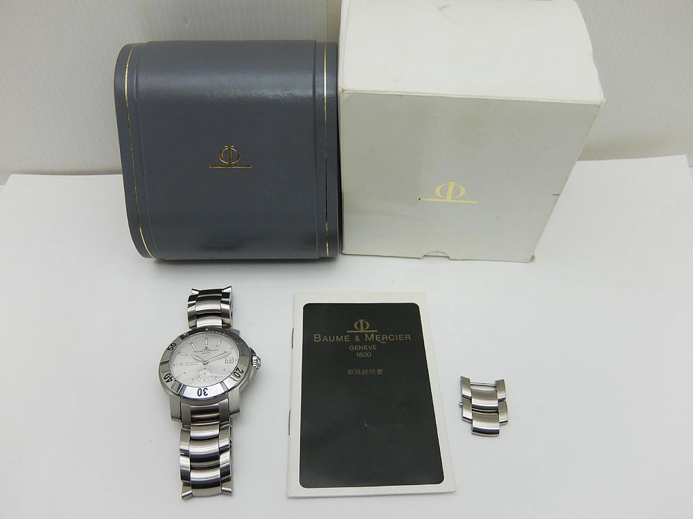 ボーム&メルシェ ケープランド Ref.65367 SS シルバーダイヤル ブレス仕様 オートマチック BOX付属 BAUME&MERCIER Capeland [代行おまかせコース]