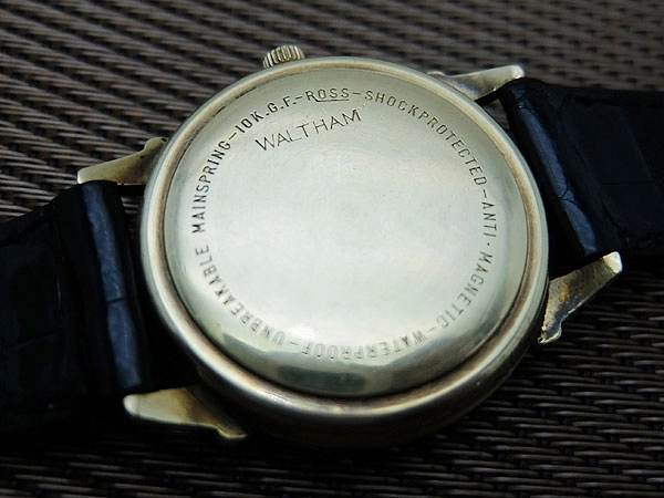 ウォルサム 100 10K GOLD FILLED 網目模様ゴールドダイヤル オートマチック WALTHAM HUNRED [代行おまかせコース]