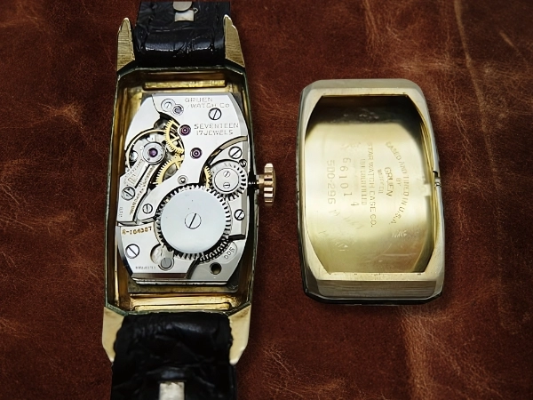 グリュエン ドクターズウオッチ Ref.500.296 Cal.500 10K GOLD FILLED アールデコ レクタンギュラー 手巻き GRUEN Vintage [代行おまかせコース]