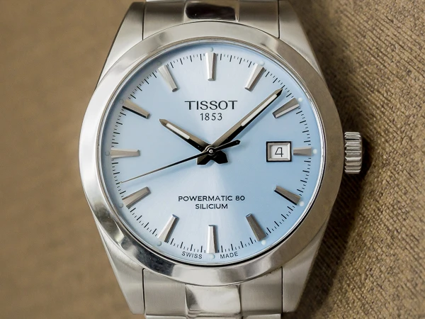 Tissot ジェントルマン パワーマティック80 自動巻 シリシウム アイスブルー バックスケルトン メンズモデル ボックス&ギャランティ付き 美品 TISSOT Gentleman Powermatic 80 Silicium [ 代行おまかせコース ]