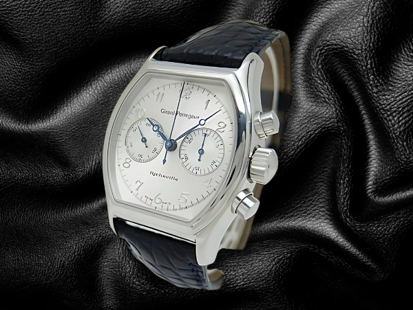 ジラールペルゴ リシュビル クロノグラフ Ref.2710 SS トノー シルバーダイヤル 手巻き GIRARD-PERREGAUX Richeville「代行おまかせコース」