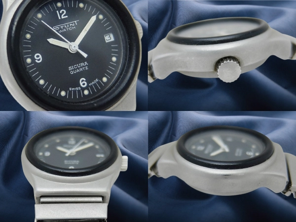 シクラ スタントウオッチ MODEL DEPOSE 8501 SS ブラックダイヤル エクステンションブレス クオーツ ボーイズサイズモデル SICURA STUNT WATCH [代行おまかせコース]