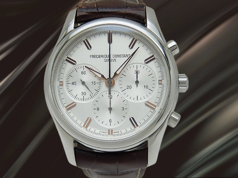 フレデリックコンスタント 北京 パリ リミテッドエディション Ref.FC396X6B6 SS シースルー　シルバーダイヤル ベルト仕様 クロノグラフ オートマチック FREDERIQUE CONSTANT VINTAGE RACING COLLECTION PEKING TO PARIS Limited Edition [代行おまかせコース]