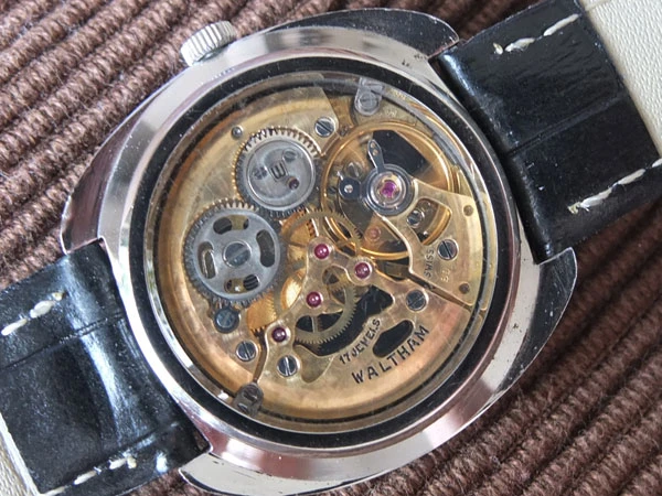 ウォルサム モナコ WALTHAM MONACO 両面スケルトン 17石 手巻 メンズ腕時計 ヴィンテージ 希少品