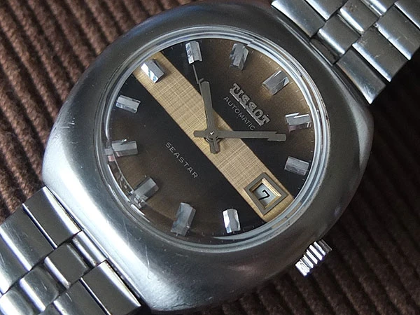 ティソ TISSOT シースター SEASTAR 自動巻 オートマチック 3面カットガラス ブレスモデル 希少