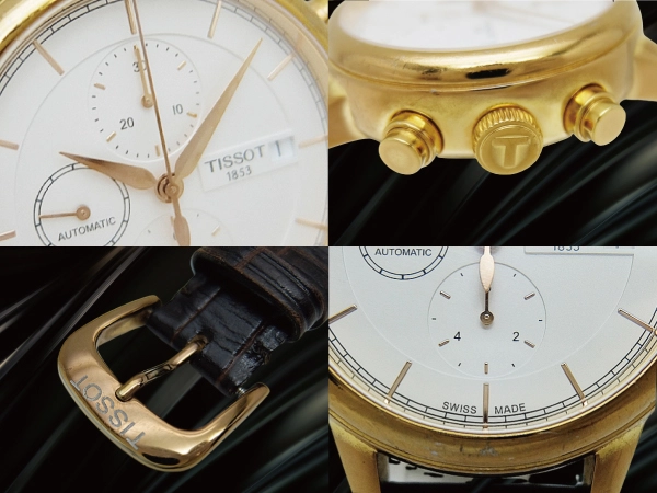 ティソ 3rg. クロノグラフ Ref.T085427A SS シースルー ホワイトダイヤル オートマチック BOX付属 TISSOT Carson Automatic Chronograph [代行おまかせコース]