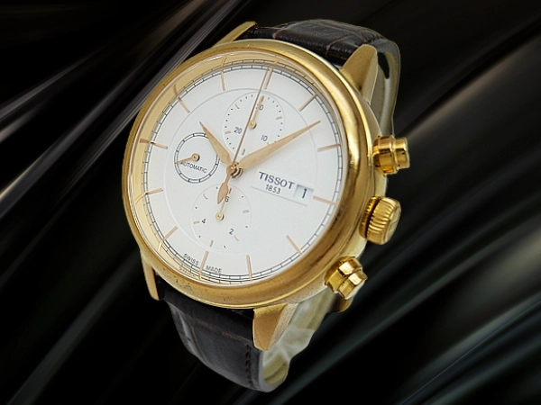 ティソ 3rg. クロノグラフ Ref.T085427A SS シースルー ホワイトダイヤル オートマチック BOX付属 TISSOT Carson Automatic Chronograph [代行おまかせコース]