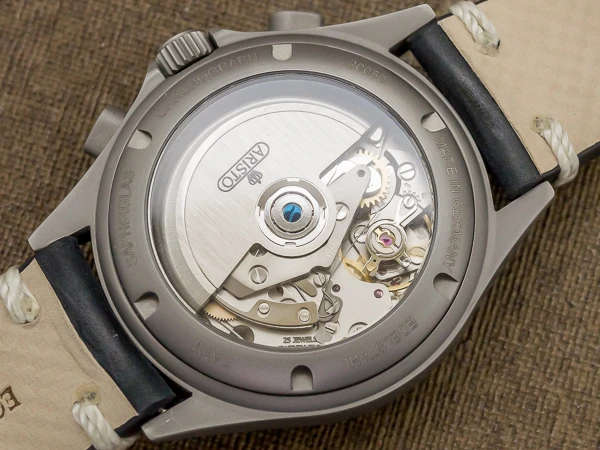 アリスト クロノグラフ オートマチック デイデイト エーデルシュタールケース バックスケルトン MADE IN GERMANY ARISTO EDELSTAHL [ 代行おまかせコース ]