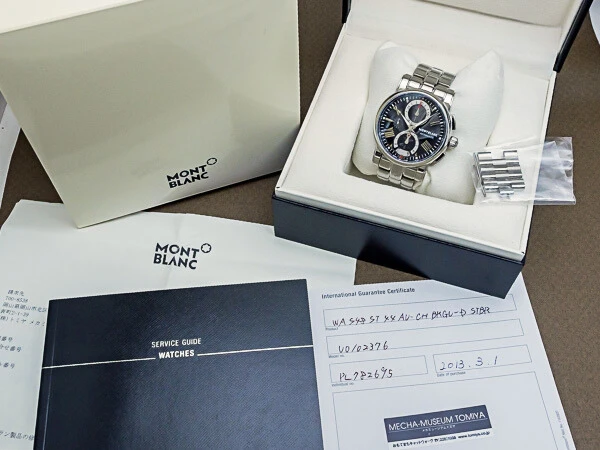 モンブラン スター 4810 自動巻き クロノグラフ バックスケルトン BOX & ギャランティ付き コンプリートサービス済み MONTBLANC STAR [ 代行おまかせコース ]