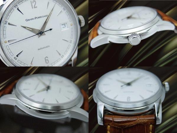 ジラールペルゴ クラシック Ref.9052 Cal.3100-578 SS シルバーダイヤル シースルーバック GP尾錠 ベルト仕様 オートマチック GIRARD-PERREGAUX 代行おまかせコース」