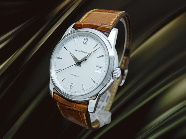 ジラールペルゴ クラシック Ref.9052 Cal.3100-578 SS シルバーダイヤル シースルーバック GP尾錠 ベルト仕様 オートマチック GIRARD-PERREGAUX 代行おまかせコース」