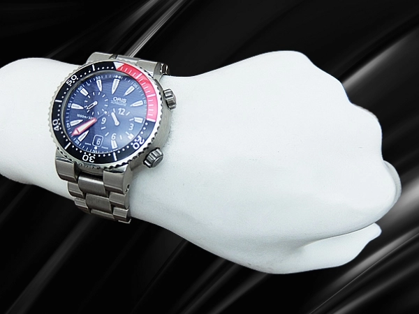 オリス デァ・マイスタータウリー ダイバーズ レギュレーター Ref.649 7541 7164 チタン ブラックダイヤル ブレス+ラバーセット オートマ チック BOX・保証書・スペシャルセット付属 ORIS Divers Regulateur [代行お まかせコース]