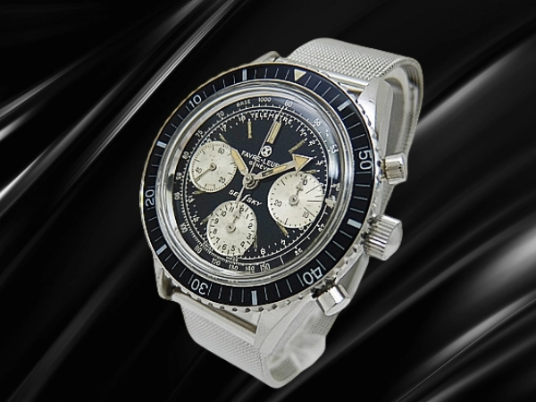 ファーブルルーバ シースカイ クロノグラフ Ref.33033 Cal.バルジュー72 SS ブラックギルト 手巻き FAVRE-LEUBA SEA SKY CHRONOGRAPH Valjoux 72 [代行おまかせコース]