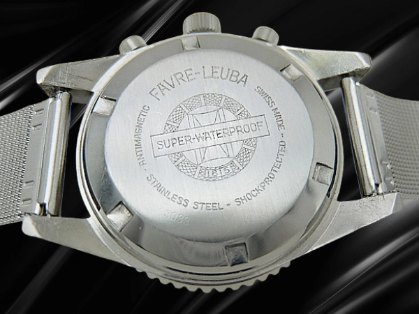 ファーブルルーバ シースカイ クロノグラフ Ref.33033 Cal.バルジュー72 SS ブラックギルト 手巻き FAVRE-LEUBA SEA SKY CHRONOGRAPH Valjoux 72 [代行おまかせコース]