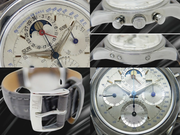 ユニバーサルジュネーブ トリコンパックス Ref.222100 Cal.281 SS シルバーダイヤル 手巻き ヴィンテージ クロノグラフ UNIVERSAL GENEVE TRI-COMPAX [代行おまかせコース]
