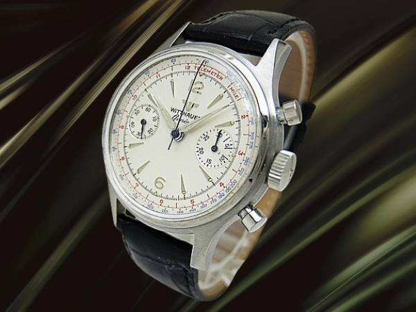 ウィットナー クロノグラフ Ref.3256 Cal.14Y SS シルバーダイヤル 手巻き WITTNAUER Chronograph [代行おまかせコース]