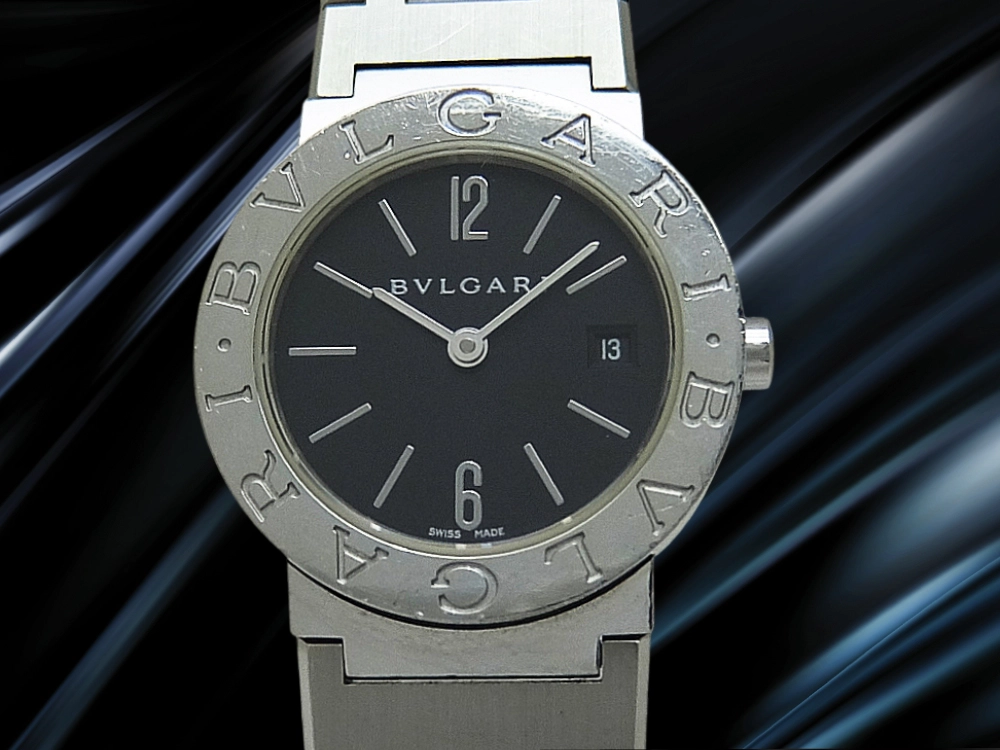 ブルガリ Ref.BB26SS SS ブラックダイヤル Dバックル仕様 クオーツ レディースモデル BOX・保証書付属 BVLGARI [代行おまかせコース]