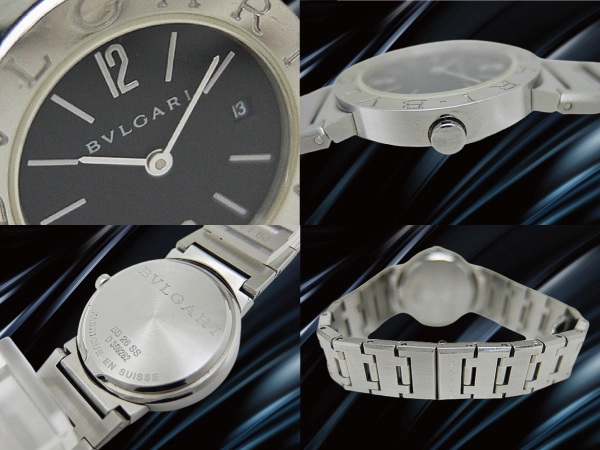 ブルガリ Ref.BB26SS SS ブラックダイヤル Dバックル仕様 クオーツ レディースモデル BOX・保証書付属 BVLGARI [代行おまかせコース]