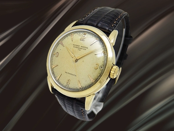 ユリスナルダン クロノメーター 重量33g 14 KARAT GOLD ラウンド エイジングダイヤル オートマチック ULYSSE NARDIN CHRONOMETR [代行おまかせコース]