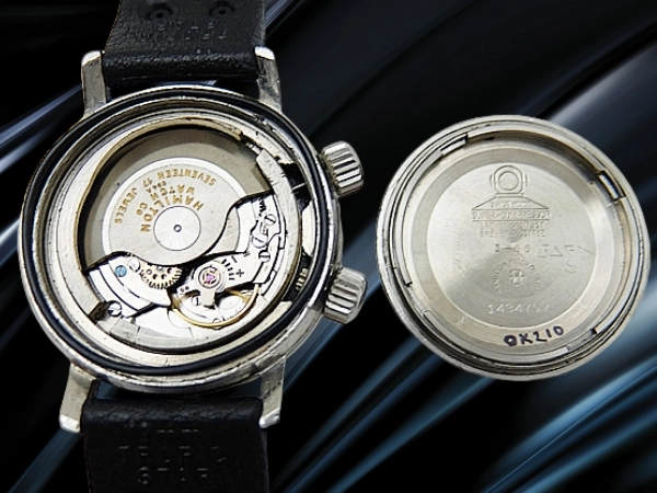 ハミルトン アクアデイト 600 Ref.64040-3 SS スーパーコンプレッサー エイジングダイヤル トロピックバンド装着 オートマチック HAMILTON AQUA DATE [代行おまかせコース]